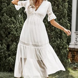 Brand New White Midi/Maxi Boho Dress